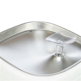 TRIXIE DRINKFONTEIN AQUA PURE KUNSTSTOF / RVS WIT 18X18X14,5 CM