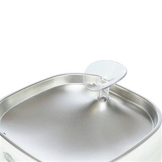 TRIXIE DRINKFONTEIN AQUA PURE KUNSTSTOF / RVS WIT 18X18X14,5 CM