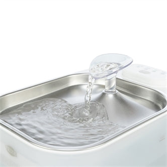 TRIXIE DRINKFONTEIN AQUA SQUARE KUNSTSTOF / RVS WIT 23,5X16X15,5 CM