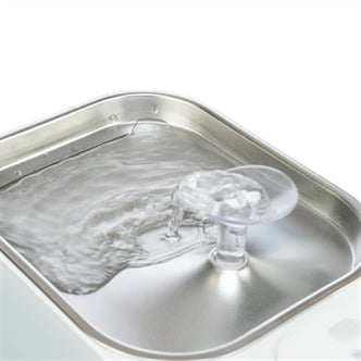 TRIXIE DRINKFONTEIN AQUA SQUARE KUNSTSTOF / RVS WIT 23,5X16X15,5 CM