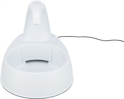 TRIXIE DRINKFONTEIN CURVED STREAM KUNSTSTOF WIT 25X35X24,5 CM 2,6 LTR