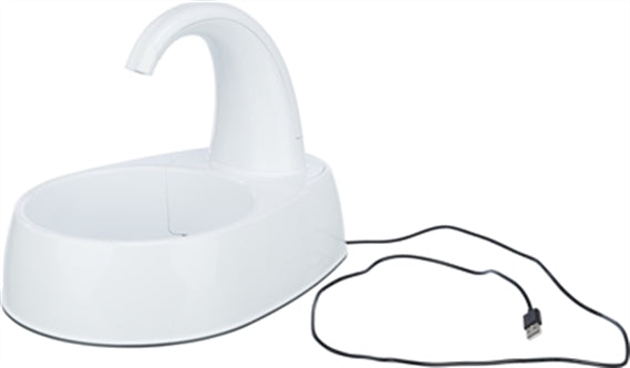 TRIXIE DRINKFONTEIN CURVED STREAM KUNSTSTOF WIT 25X35X24,5 CM 2,6 LTR