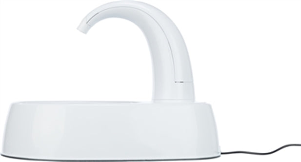 TRIXIE DRINKFONTEIN CURVED STREAM KUNSTSTOF WIT 25X35X24,5 CM 2,6 LTR