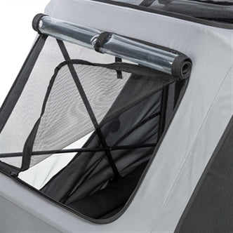TRIXIE FIETSKAR OPVOUWBAAR SNELVOUW FUNCTIE TOT 45KG GRIJS XL 87,5X93/150X97 CM