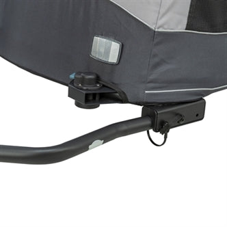 TRIXIE FIETSKAR OPVOUWBAAR SNELVOUW FUNCTIE TOT 45KG GRIJS XL 87,5X93/150X97 CM