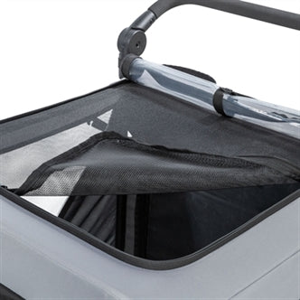 TRIXIE FIETSKAR OPVOUWBAAR SNELVOUW FUNCTIE TOT 45KG GRIJS XL 87,5X93/150X97 CM