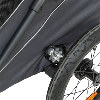 TRIXIE FIETSKAR OPVOUWBAAR SNELVOUW FUNCTIE TOT 45KG GRIJS XL 87,5X93/150X97 CM