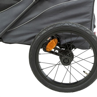 TRIXIE FIETSKAR OPVOUWBAAR SNELVOUW FUNCTIE TOT 45KG GRIJS XL 87,5X93/150X97 CM