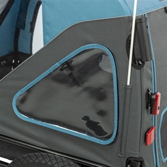 TRIXIE FIETSKAR TOT 35 KG BLAUW / GRIJS M 81X102/145X102 CM