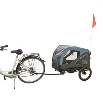 TRIXIE FIETSKAR TOT 45 KG BLAUW / GRIJS L 81X112/155X112 CM