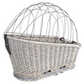 TRIXIE FIETSMAND BAGAGEDRAGER MET ROOSTER GRIJS 55X35X49 CM
