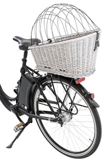 TRIXIE FIETSMAND BAGAGEDRAGER MET ROOSTER GRIJS 55X35X49 CM