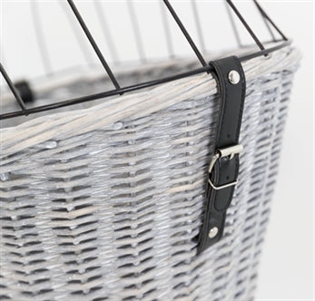 TRIXIE FIETSMAND BAGAGEDRAGER MET ROOSTER GRIJS 55X35X49 CM