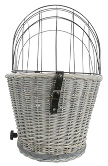 TRIXIE FIETSMAND BAGAGEDRAGER MET ROOSTER GRIJS 55X35X49 CM