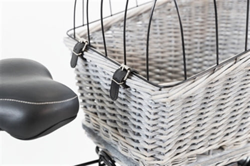 TRIXIE FIETSMAND BAGAGEDRAGER MET ROOSTER GRIJS 55X35X49 CM
