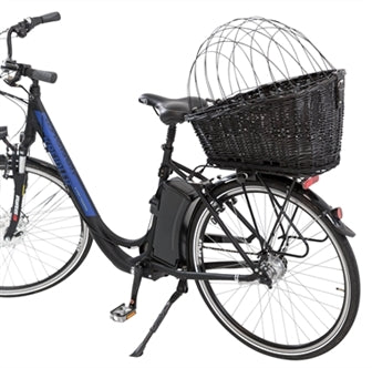 TRIXIE FIETSMAND MET DRAADKOEPEL ACHTEROP ZWART 35X49X55 CM