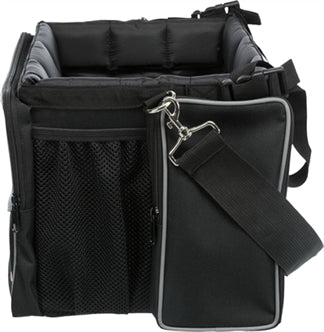 TRIXIE FIETSMAND VOOR AAN STUUR NYLON ZWART / GRIJS 41X26X26 CM