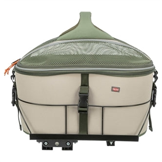 TRIXIE FIETSMAND VOOR BAGAGEDRAGER POLYESTER OLIJFGROEN / BEIGE 46X33X40 CM