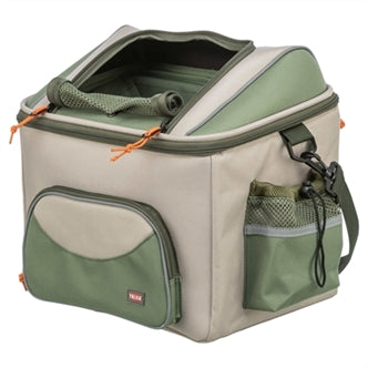 TRIXIE FIETSMAND VOOR STUUR POLYESTER OLIJFGROEN / BEIGE 48X34X40 CM