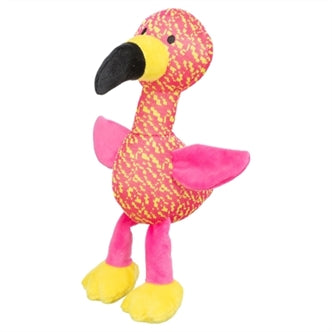 TRIXIE FLAMINGO STOF ROZE / GEEL 32X12X11 CM
