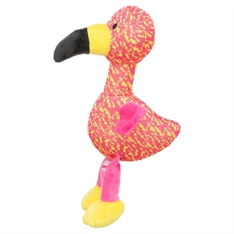 TRIXIE FLAMINGO STOF ROZE / GEEL 32X12X11 CM