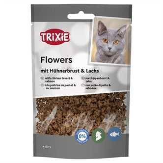 TRIXIE FLOWERS MET KIPPENBORST EN ZALM 50 GR