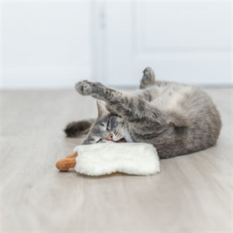 TRIXIE GEBAKKEN EI XXL PLUCHE MET AMERIKAANSE CATNIP 18 CM