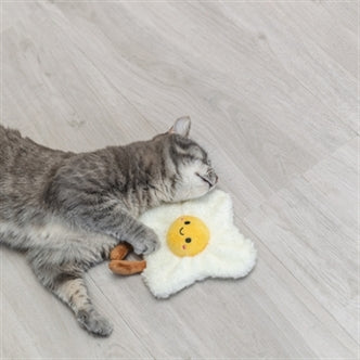 TRIXIE GEBAKKEN EI XXL PLUCHE MET AMERIKAANSE CATNIP 18 CM