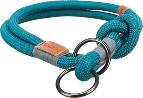 TRIXIE HALSBAND HOND BE NORDIC HALFSLIP PETROL / LICHTGRIJS 55X1,3 CM