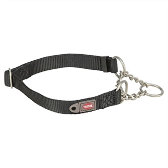 TRIXIE HALSBAND HOND PREMIUM HALFSLIP HALSBAND ZWART 45-70X2,5 CM