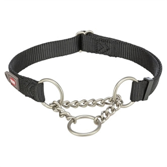 TRIXIE HALSBAND HOND PREMIUM HALFSLIP HALSBAND ZWART 45-70X2,5 CM