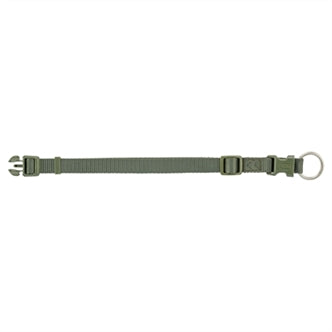 TRIXIE HALSBAND HOND PREMIUM OLIJFGROEN 15-25X1 CM