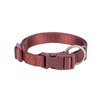 TRIXIE HALSBAND HOND PREMIUM SANGRIA ROOD 40-65X2,5 CM