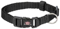 TRIXIE HALSBAND HOND PREMIUM ZWART 22-35X1 CM