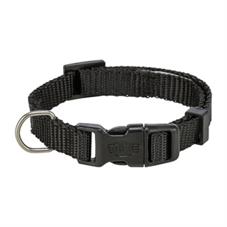 TRIXIE HALSBAND HOND PREMIUM ZWART 35-55X2 CM