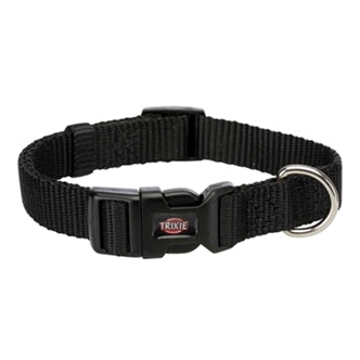 TRIXIE HALSBAND HOND PREMIUM ZWART 40-65X2,5 CM