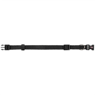 TRIXIE HALSBAND HOND PREMIUM ZWART 40-65X2,5 CM