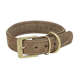 TRIXIE HALSBAND HOND PURE LEER BRUIN M 36-43X3 CM