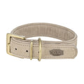 TRIXIE HALSBAND HOND PURE LEER LICHTGRIJS L 47-44X4 CM