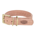 TRIXIE HALSBAND HOND PURE LEER ROZE M-L 39-46X3,5 CM