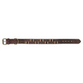 TRIXIE HALSBAND HOND RIVET RUSTIC VETLEER DONKERBRUIN XL 55-65 CMX4 CM