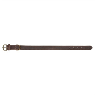 TRIXIE HALSBAND HOND RUSTIC VETLEER DONKERBRUIN 37-44X2,5 CM