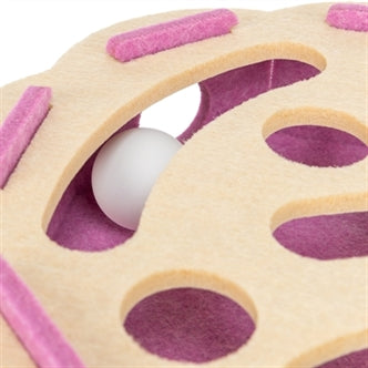 TRIXIE HOLE'N'ROLL BLOEM VILT ROZE / BEIGE 30X30X7,5 CM