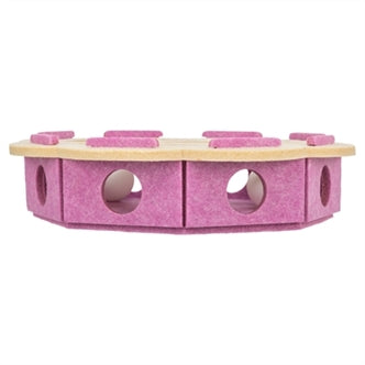 TRIXIE HOLE'N'ROLL BLOEM VILT ROZE / BEIGE 30X30X7,5 CM