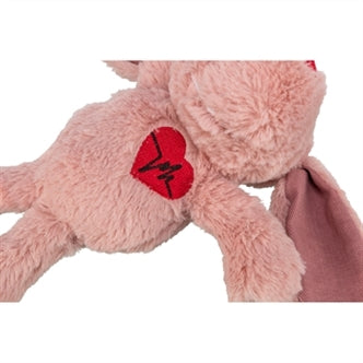 TRIXIE HOND HART PLUCHE ROZE 28 CM
