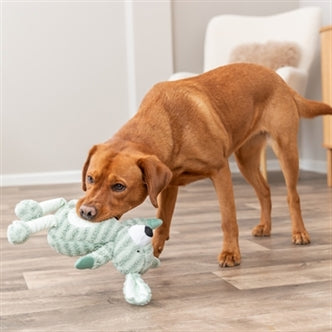 TRIXIE HOND MET STREPEN PLUCHE GROEN 34 CM