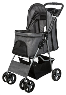 TRIXIE HONDENBUGGY GRIJS 47X80X100 CM TOT 15 KG