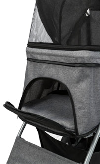 TRIXIE HONDENBUGGY GRIJS 47X80X100 CM TOT 15 KG