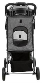 TRIXIE HONDENBUGGY GRIJS 47X80X100 CM TOT 15 KG