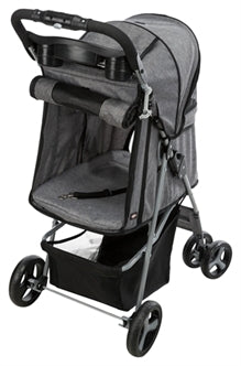 TRIXIE HONDENBUGGY GRIJS 47X80X100 CM TOT 15 KG